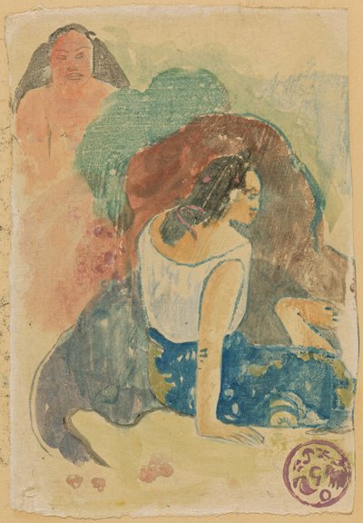 Arearea no Varua Ino (Worte des Teufels) [recto] av Paul Gauguin