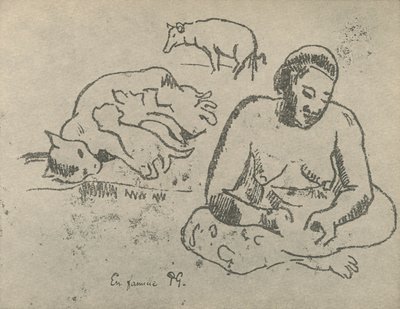 Hjemme, 1936 av Paul Gauguin