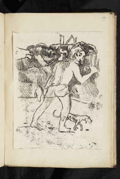 Før og etter - Tilbake fra jakten av Paul Gauguin