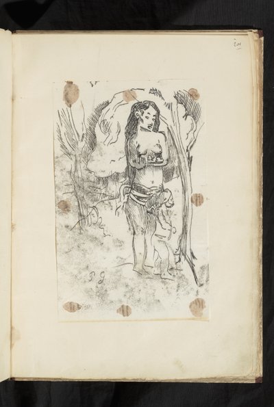 Før og etter - Kvinne og barn av Paul Gauguin