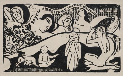 Vær forelsket og du vil være lykkelig. av Paul Gauguin