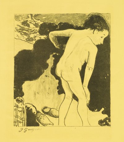 Bretonische Badende av Paul Gauguin