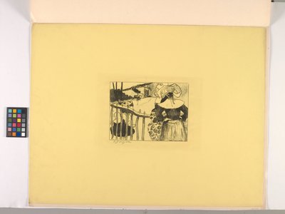 Bretonske kvinner ved et gjerde av Paul Gauguin