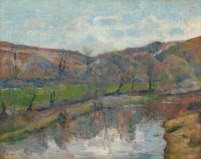 Bretagne landskap av Paul Gauguin