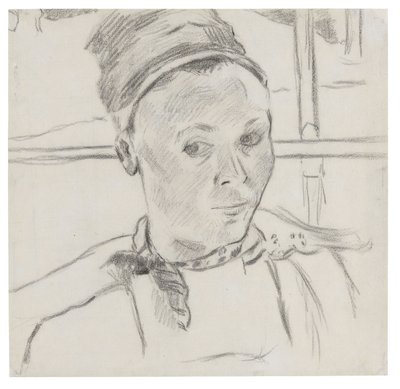 Byste av en ung bretonsk kvinne (muligens Marie Lagadu) av Paul Gauguin