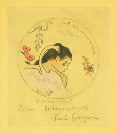 Entwurf für einen Porzellanteller av Paul Gauguin