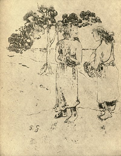 Tegning, 1936 av Paul Gauguin