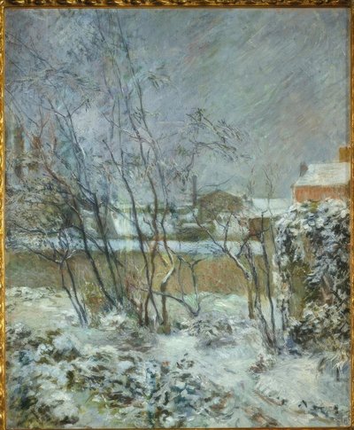 Snøeffekt, eller Snø ved rue Carcel av Paul Gauguin