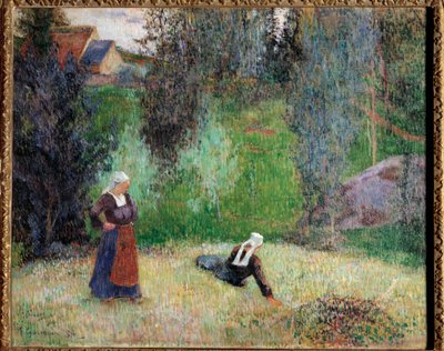 First Flowers of Brittany Painting av Paul Gauguin (1848-1903) av Paul Gauguin