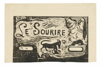 Fox, Busts of Two Women, and a Rabbit, hodeplagg for Le sourire av Paul Gauguin
