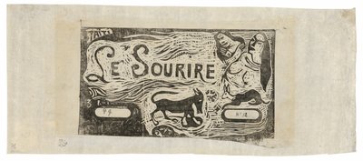 Fox, Busts of Two Women, and a Rabbit, hodeplagg for Le sourire av Paul Gauguin