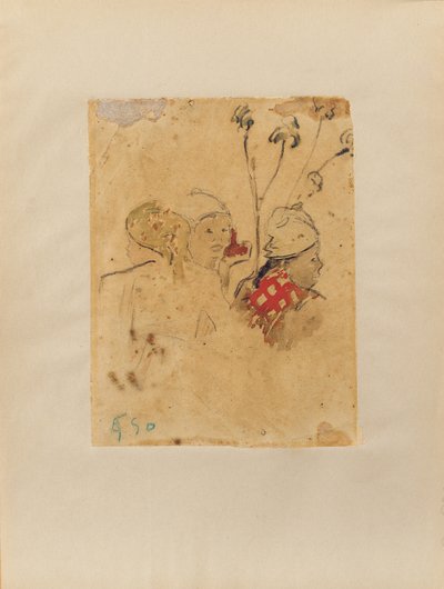 Hoder og vegetasjon, 1887 av Paul Gauguin