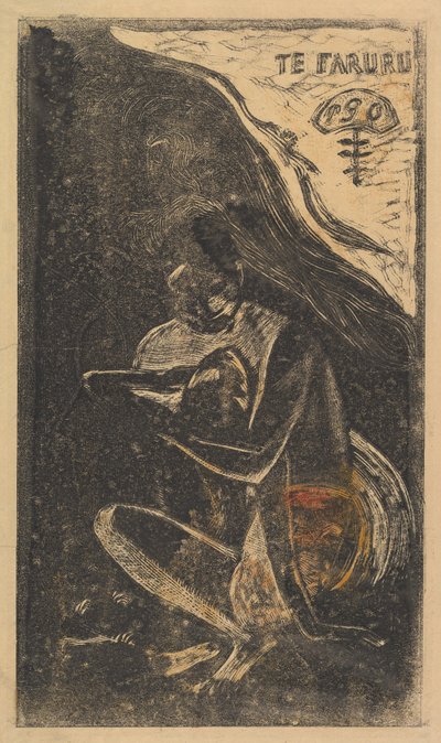 Here We Make Love Te Faruru, fra Fragrance Noa Noa, 1893-94. av Paul Gauguin