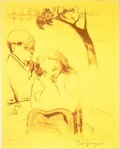 Human Misery, fra Volpini Suite: Dessins lithographiques, 1889., 1889. av Paul Gauguin