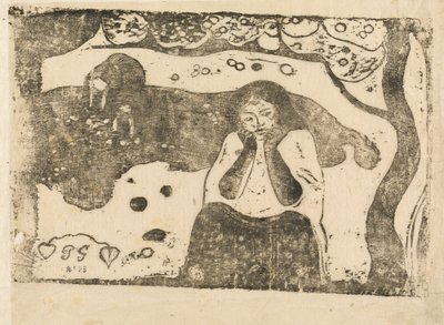 Menneskelig sorg (Miseres humaines) av Paul Gauguin