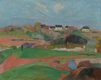 Landskap ved Le Pouldu av Paul Gauguin