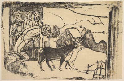 Den bretonske Golgata, 1898-99. av Paul Gauguin