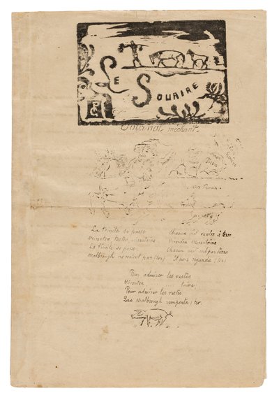 Smilet: Wicked Journal, februar 1900 av Paul Gauguin