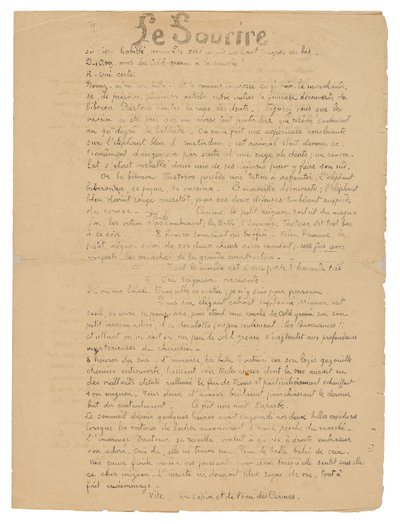 Smilet: Seriøs journal, 19. september 1899 av Paul Gauguin