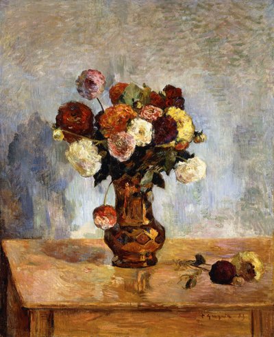 Dahliaer, 1885 av Paul Gauguin