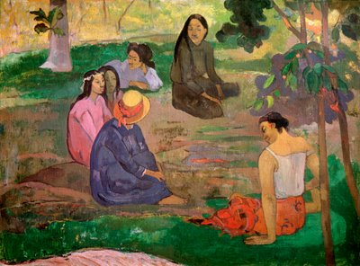 Parau Parau-samtalen, 1891 av Paul Gauguin