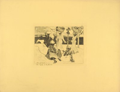 gresshopper og maur - suvenir fra Martinique av Paul Gauguin