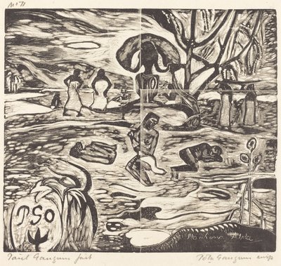 Mahana Atua (gudenes mat) av Paul Gauguin