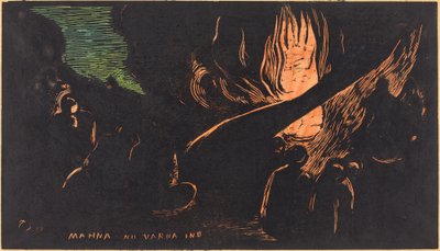 Mahna no Varua Ino (The Devil Speaks) av Paul Gauguin