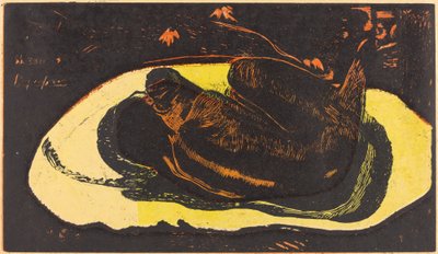 Hun er hjemsøkt av en ånd av Paul Gauguin