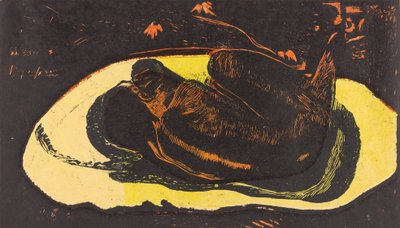 Manao Tupapau Hun er hjemsøkt av en ånd, 18941895. av Paul Gauguin
