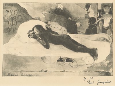 Manao Tupapau Hun er hjemsøkt av en ånd, 1894. av Paul Gauguin