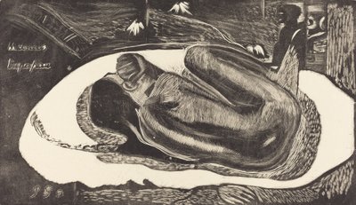 Manoa Tupapau Hun er hjemsøkt av en ånd, 18941895. av Paul Gauguin