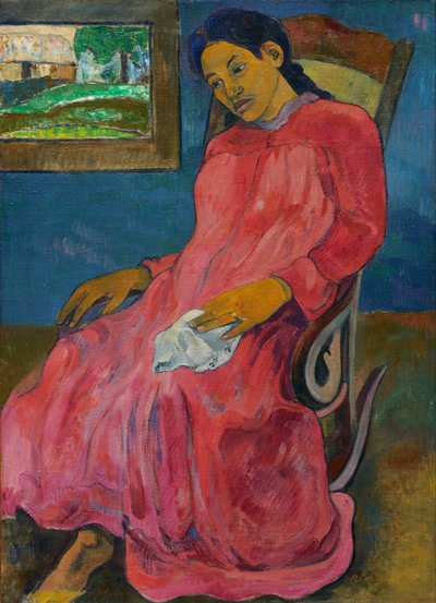 Tahitisk: Faaturuma Melankolsk av Paul Gauguin