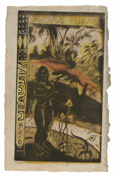Nave nave fenua (Delightful Land), fra Noa Noa Suite av Paul Gauguin
