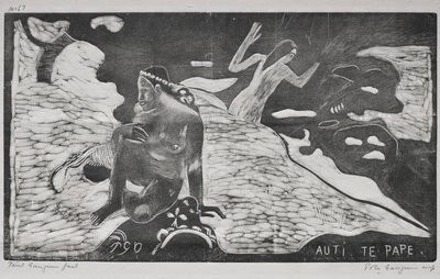 Noa Noa: Kvinner ved elven Auti Te Pape, 1893-94. av Paul Gauguin