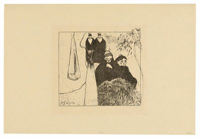 Old Women of Arles, fra Volpini Suite av Paul Gauguin
