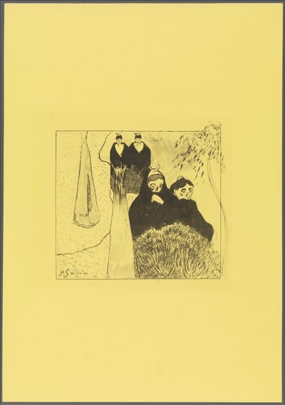Alte Frauen von Arles, aus der "Volpini Suite: Dessins lithographiques" av Paul Gauguin