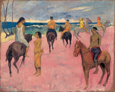 På hesteryggen ved Seashore II. av Paul Gauguin