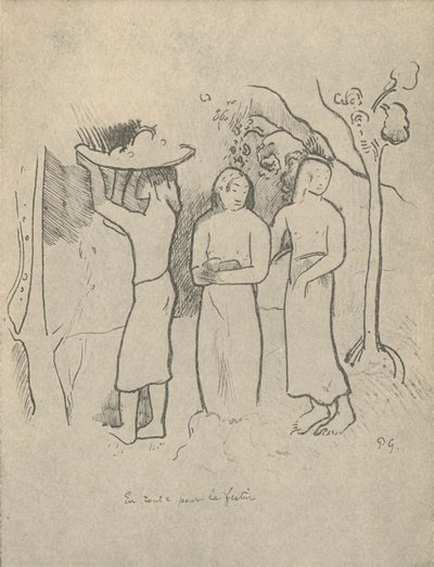 På vei til festen, 1936 av Paul Gauguin