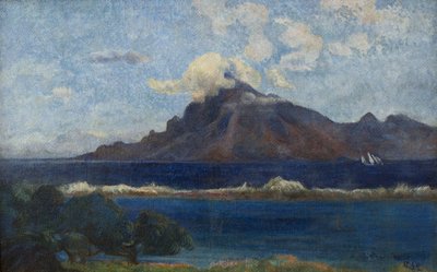 Landskapet i Te vaa av Paul Gauguin