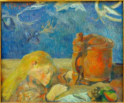 Portrett av Clovis Gauguin (Det sovende barnet) av Paul Gauguin