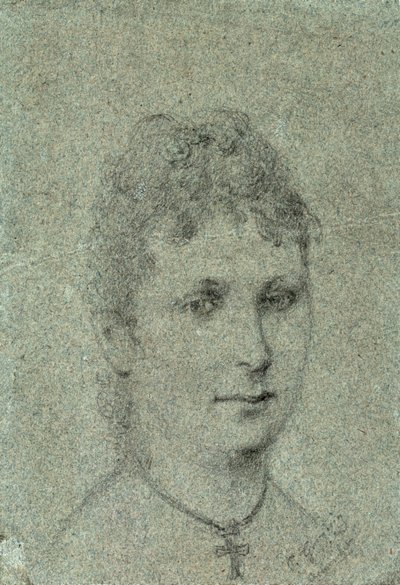 Portrett av Mette-Sophie Gad, ca 1873. av Paul Gauguin