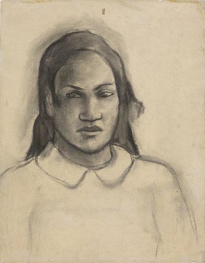 Portrett av Tehamana, 1891-93 av Paul Gauguin