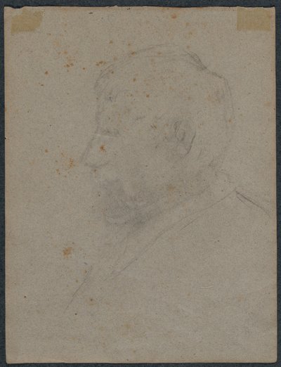 Profilbyste av en mann (verso) av Paul Gauguin