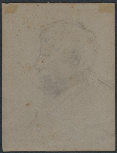 Profile Bust of a Man verso, 1870-tallet. av Paul Gauguin
