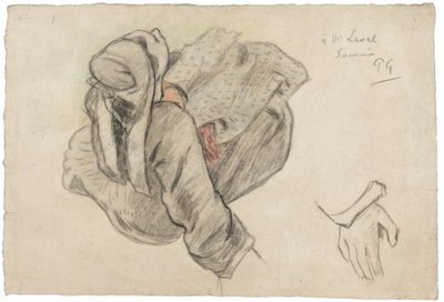 Sittende bretonsk kvinne, 1886 av Paul Gauguin