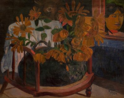 Solsikker på en lenestol av Paul Gauguin
