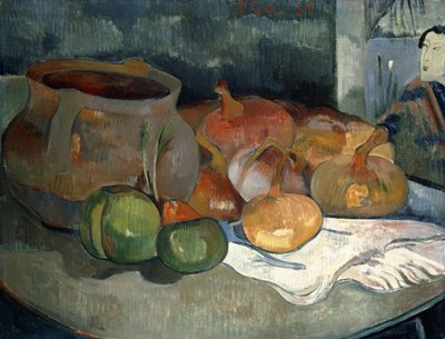 Stilleben med kalebasser, 1889 av Paul Gauguin
