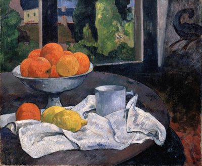 Stilleben med skål med frukt og sitroner, ca. 1889-90 (olje på konvas) av Paul Gauguin