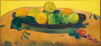 Stilleben med frukt og paprika; Stilleben med frukt og paprika, 1892 av Paul Gauguin